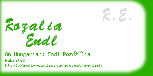 rozalia endl business card